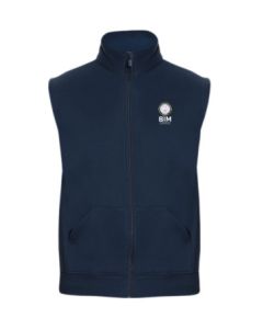 BIM Crest Sleeveless Zipper Jacket